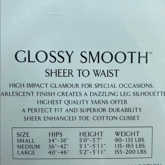 Victoria's Secret Signature Gold Collection Glossy Smooth Black Size Medium - Picture 8 of 10